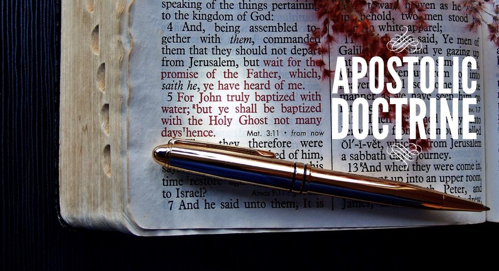 Apostolic Doctrine Acts 2 38